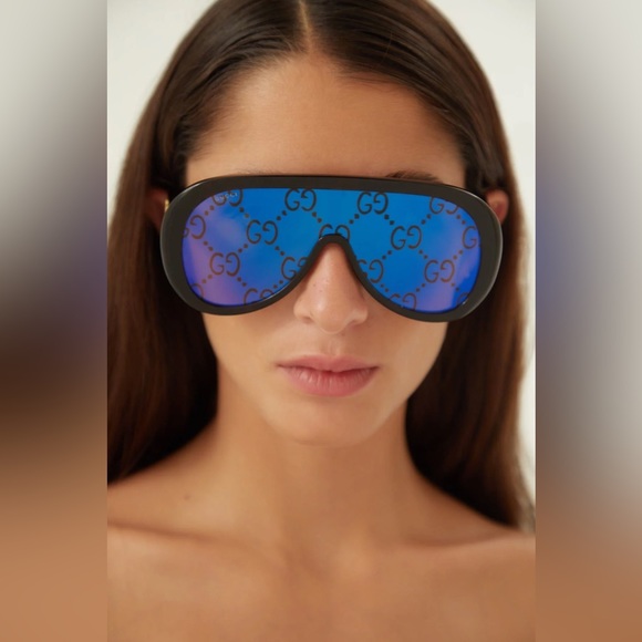New - GUCCI Blue Logo Mask Unisex Sunglasses
GG1370S 001 99 - Picture 1 of 16